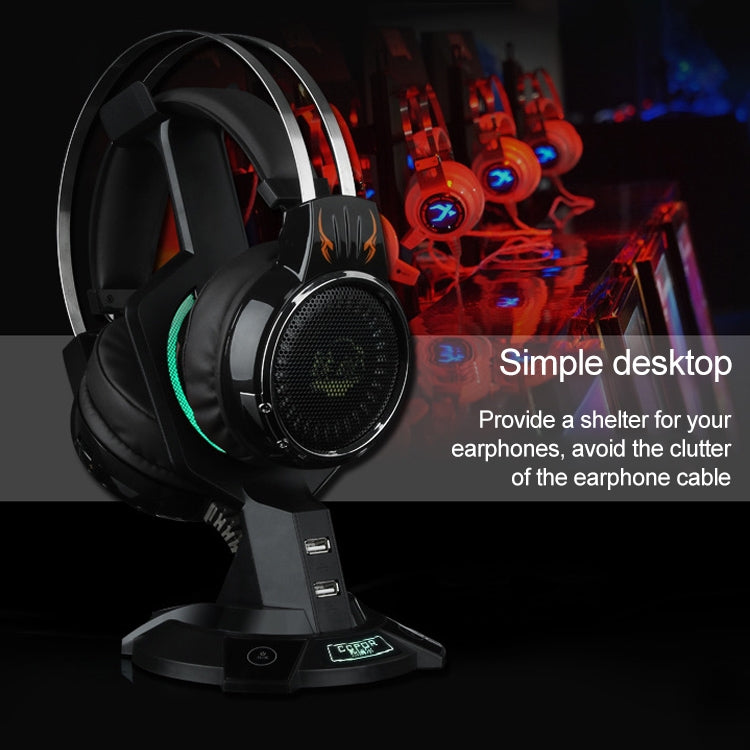 Portaauricolare luminoso mecha con doppie porte USB