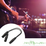 Cavo adattatore audio XLR 1 femmina a 2 maschi 30 cm