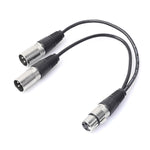 Cavo adattatore audio XLR 1 femmina a 2 maschi 30 cm