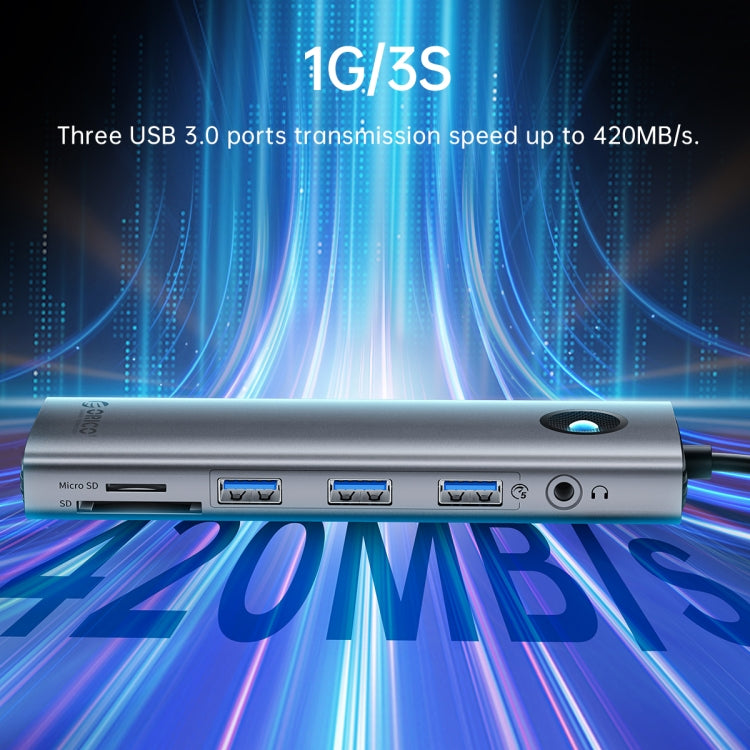 Docking station ORICO PW11-8PC USB-C 8 porte 5 Gbps