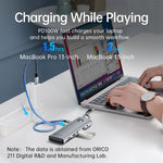 Docking station USB-C ORICO 8 in 1 con HDMI 4K e Ethernet