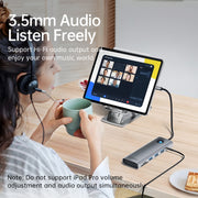 Docking station multifunzione ORICO PW11-9P tipo C / USB-C 8 in 1 da 5 Gbps, PW11-9P