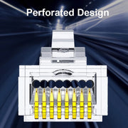 Spina modulare con connettore RJ45 passante schermato Cat6e da 100 pezzi, Cat6e Shielded Pass Through