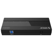 ORICO H727RK-U3 HUB USB 3.0 a 7 porte ABS ad alta velocità con adattatore di alimentazione 12V per laptop/smartphone, H727RK-U3