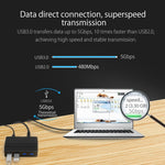 ORICO H4928-U3 HUB USB 3.0 a 4 porte in ABS ad alta velocità con alimentatore da 12 V per smartphone/tablet