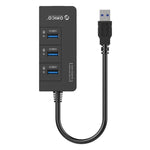 ORICO HR01-U3 Splitter HUB USB 3.0 ABS a 3 porte con scheda di rete Gigabit Ethernet RJ45 esterna 5 Gbps per laptop/desktop/Ultrabook ecc.