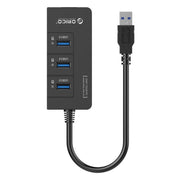 ORICO HR01-U3 Splitter HUB USB 3.0 ABS a 3 porte con scheda di rete Gigabit Ethernet RJ45 esterna 5 Gbps per laptop/desktop/Ultrabook ecc.