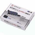 Scheda PCI Express USB 3.0 a 4 porte ORICO PVU3-4P per desktop, 4 Ports USB3.0