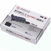 Scheda PCI Express USB 3.0 a 4 porte ORICO PVU3-4P per desktop, 4 Ports USB3.0