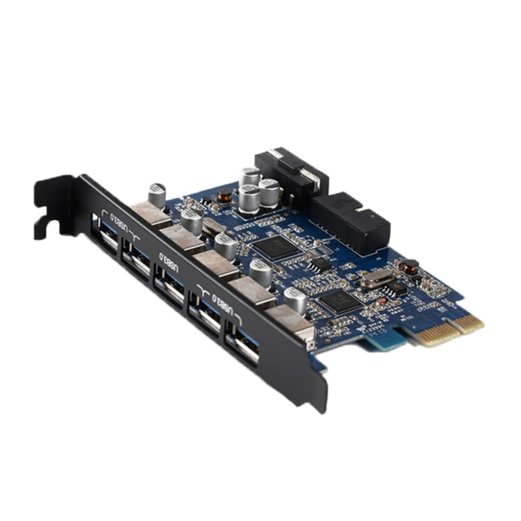 ORICO PVU3-5O2I USB3.0 * 5 + slot 20 pin * 1 scheda PCI Express per desktop, trasmissione dati superveloce a 5 Gbps, 5 Ports USB3.0