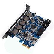 ORICO PVU3-5O2I USB3.0 * 5 + slot 20 pin * 1 scheda PCI Express per desktop, trasmissione dati superveloce a 5 Gbps, 5 Ports USB3.0