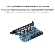 ORICO PVU3-5O2I USB3.0 * 5 + slot 20 pin * 1 scheda PCI Express per desktop, trasmissione dati superveloce a 5 Gbps, 5 Ports USB3.0