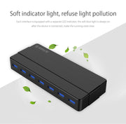ORICO H7928-U3 Materiale ABS Desktop 7 Porte HUB USB 3.0 con Cavo da 1 m, USB 3.0