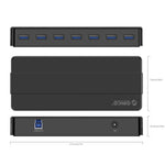 ORICO H7928-U3 Materiale ABS Desktop 7 Porte HUB USB 3.0 con Cavo da 1 m, USB 3.0