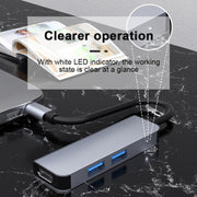 Docking station HUB multifunzione Type-C/USB-C 3 in 1 USB 3.0 x2 + HDMI 2011N, 2011N USB 3.0 x2 + HDMI