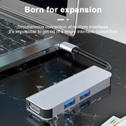 Docking station HUB multifunzione Type-C/USB-C 3 in 1 USB 3.0 x2 + HDMI 2011N, 2011N USB 3.0 x2 + HDMI