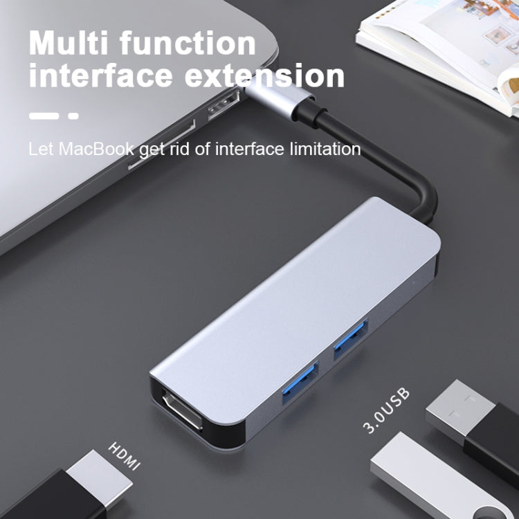 Docking station HUB multifunzione Type-C/USB-C 3 in 1 USB 3.0 x2 + HDMI 2011N, 2011N USB 3.0 x2 + HDMI