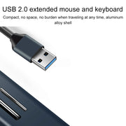 15101 Adattatore HUB per lettore di schede USB 3.0 da 5 in 1 a 3 USB + SD/TF, USB3.0