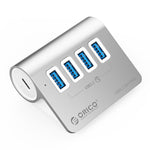 HUB ORICO M3U4 in lega di alluminio a 4 porte USB 3.2 Gen1 5 Gbps, M3U4 5Gbps