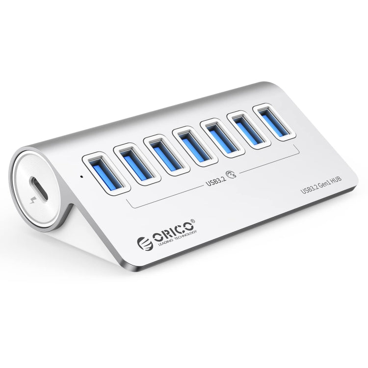 ORICO M3U7 HUB USB 3.2 Gen1 da 5 Gbps a 7 porte in lega di alluminio con cavo da 0,5 m, M3U7 0.5m