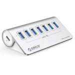 ORICO M3U7-G2 HUB USB 3.2 Gen2 da 10 Gbps a 7 porte in lega di alluminio con cavo da 0,5 m, M3U7-G2 0.5m