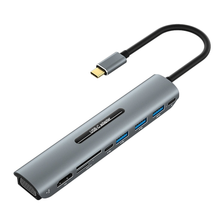 Adattatore HUB USB-C 9 in 1 con HDMI, VGA, USB 3.0, SD, TF