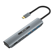 V216 9 in 1 da USB-C/Tipo-C a PD + 3 x USB 3.0 + USB-C/Tipo-C + SD + TF + HDMI + Adattatore HUB VGA, V216
