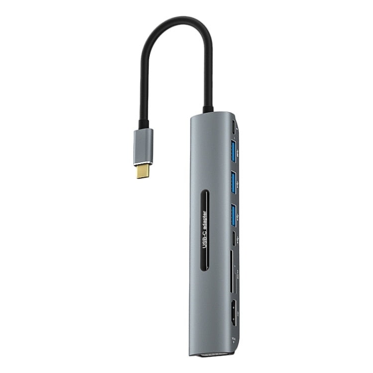 Adattatore HUB USB-C 9 in 1 con HDMI, VGA, USB 3.0, SD, TF