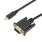 Cavo adattatore USB-C maschio a VGA maschio 1,8 m 1080P