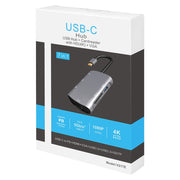 V217E 7 in 1 tipo C / da USB-C a PD + HDMI + VGA + USB3.0 + UB2.0 + SD / TF Docking station HUB multifunzione tipo C / USB-C, PD+HDMI+VGA+USB3.0+UB2.0+SD / TF
