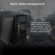 Chassis principale T5 USB 2.0 400x190x410mm Micro-ATX / ATX PC Custodia per computer desktop, T5