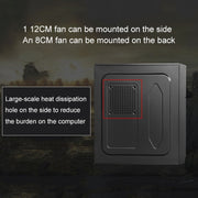 Chassis principale T5 USB 2.0 400x190x410mm Micro-ATX / ATX PC Custodia per computer desktop, T5