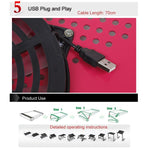 Supporto da tavolo portatile pieghevole regolabile a 360 gradi in lega di alluminio con ventole fantastiche e tappetino per mouse per laptop/notebook, with Mouse Pad & Cooling Fan, with Mouse Pad & Cooling Fan (M)