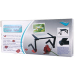 Supporto da tavolo portatile pieghevole regolabile a 360 gradi in lega di alluminio con tappetino per mouse per laptop/notebook, senza ventole CPU, with Mouse Pad, with Mouse Pad (M)