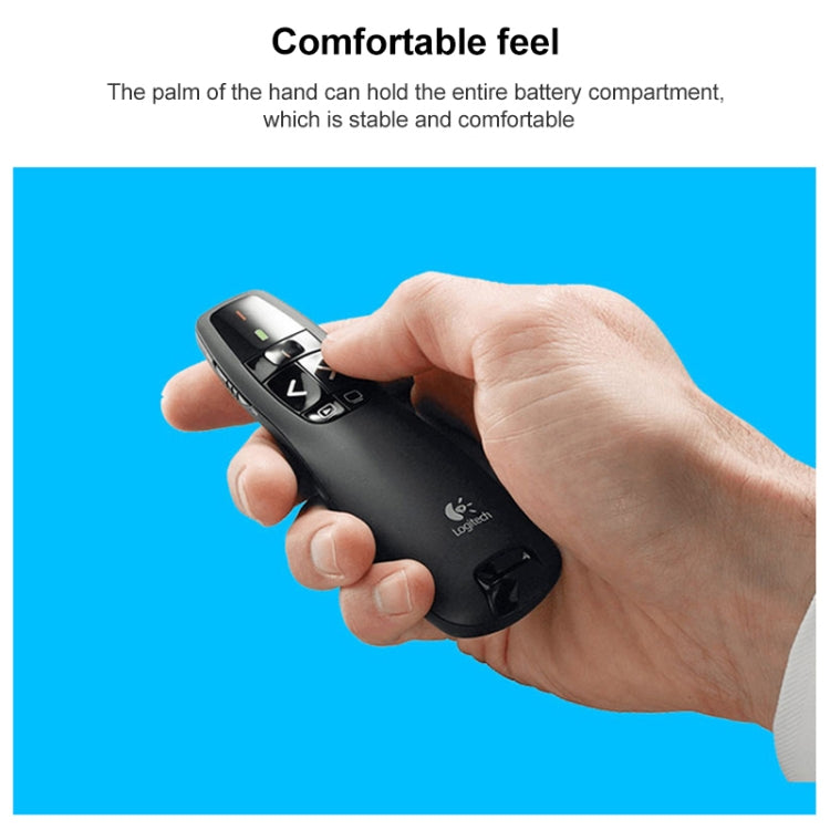 Penna per telecomando PPT per presentatore wireless Logitech R400 da 2,4 GHz