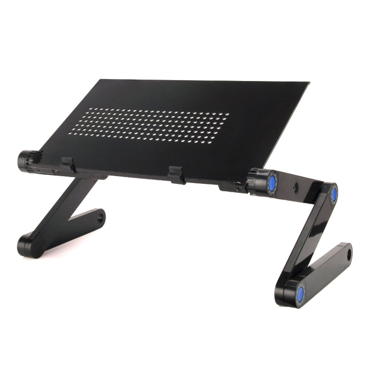 Supporto da tavolo portatile pieghevole regolabile a 360 gradi in lega di alluminio per laptop/notebook, senza ventole CPU e tappetino per mouse, Desk