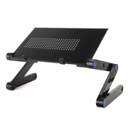 Supporto da tavolo portatile pieghevole regolabile a 360 gradi in lega di alluminio per laptop/notebook, senza ventole CPU e tappetino per mouse, Desk
