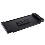 Supporto da tavolo portatile pieghevole regolabile a 360 gradi in lega di alluminio con doppie ventole CPU e tappetino per mouse per laptop/notebook, dimensioni scrivania: 480 mm x 260 mm, 480 x 260mm