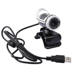A859 WebCam USB 2.0 da 480 pixel HD 360 gradi Fotocamera per PC con microfono per assorbimento acustico per computer PC portatile, lunghezza cavo: 1,4 m