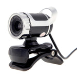 A859 WebCam USB 2.0 da 480 pixel HD 360 gradi Fotocamera per PC con microfono per assorbimento acustico per computer PC portatile, lunghezza cavo: 1,4 m