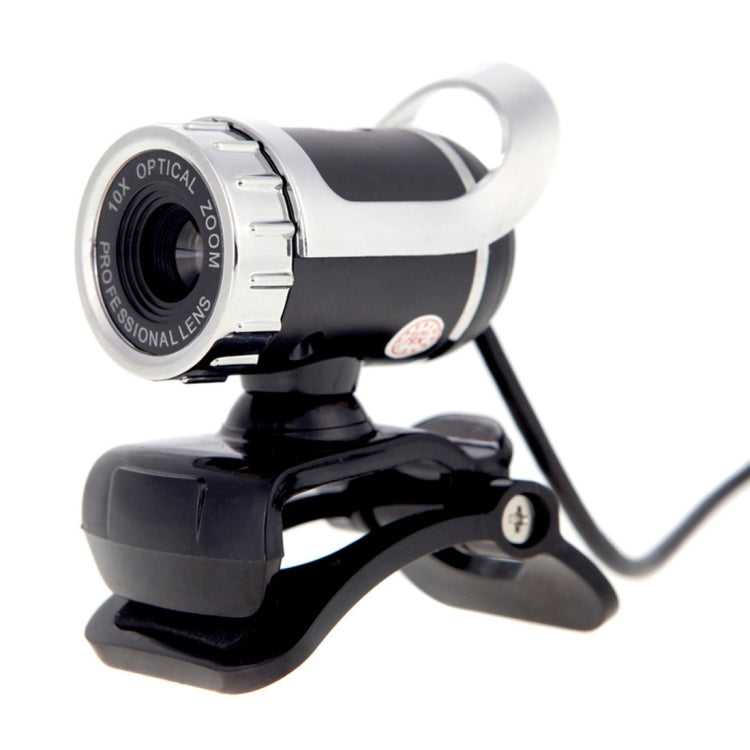 A859 WebCam USB 2.0 da 480 pixel HD 360 gradi Fotocamera per PC con microfono per assorbimento acustico per computer PC portatile, lunghezza cavo: 1,4 m
