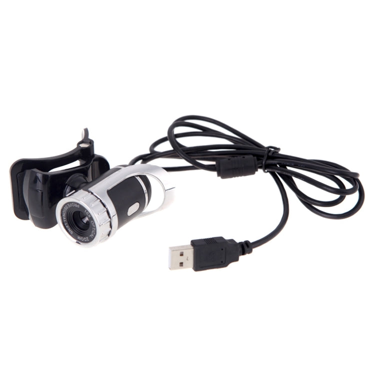 A859 WebCam USB 2.0 da 480 pixel HD 360 gradi Fotocamera per PC con microfono per assorbimento acustico per computer PC portatile, lunghezza cavo: 1,4 m