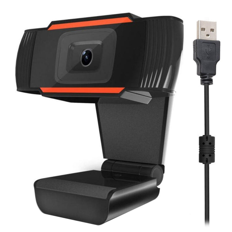 A870 480P Pixel HD WebCam da 360 gradi USB 2.0 Videocamera per PC con microfono per computer Skype PC portatile, lunghezza cavo: 1,4 m, A870 (Orange), A870 (Black)