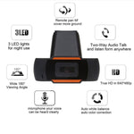 A870 480P Pixel HD WebCam da 360 gradi USB 2.0 Videocamera per PC con microfono per computer Skype PC portatile, lunghezza cavo: 1,4 m, A870 (Orange), A870 (Black)