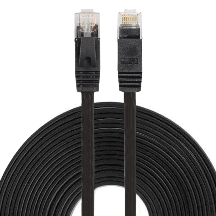Cavo LAN di rete Ethernet piatto ultrasottile CAT6 da 10 m, cavo patch RJ45, Length: 10m