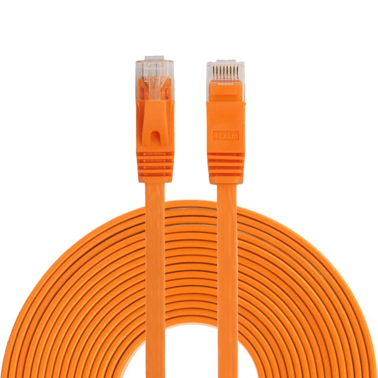 Cavo LAN di rete Ethernet piatto ultrasottile CAT6 da 10 m, cavo patch RJ45, Length: 10m