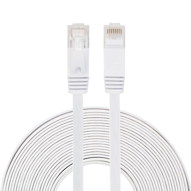 Cavo LAN di rete Ethernet piatto ultrasottile CAT6 da 10 m, cavo patch RJ45, Length: 10m