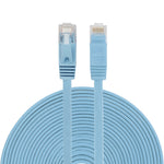 Cavo LAN di rete Ethernet piatto ultrasottile CAT6 da 15 m, cavo patch RJ45, Length: 15m