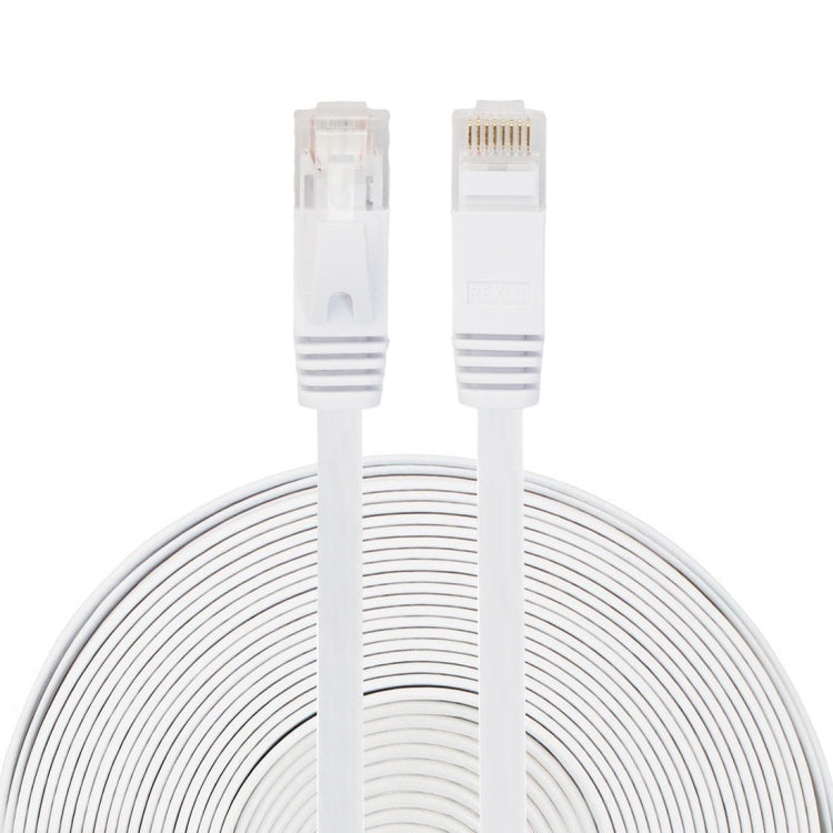 Cavo LAN di rete Ethernet piatto ultrasottile CAT6 da 15 m, cavo patch RJ45, Length: 15m