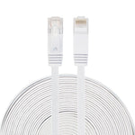 Cavo LAN di rete Ethernet piatto ultrasottile CAT6 da 15 m, cavo patch RJ45, Length: 15m